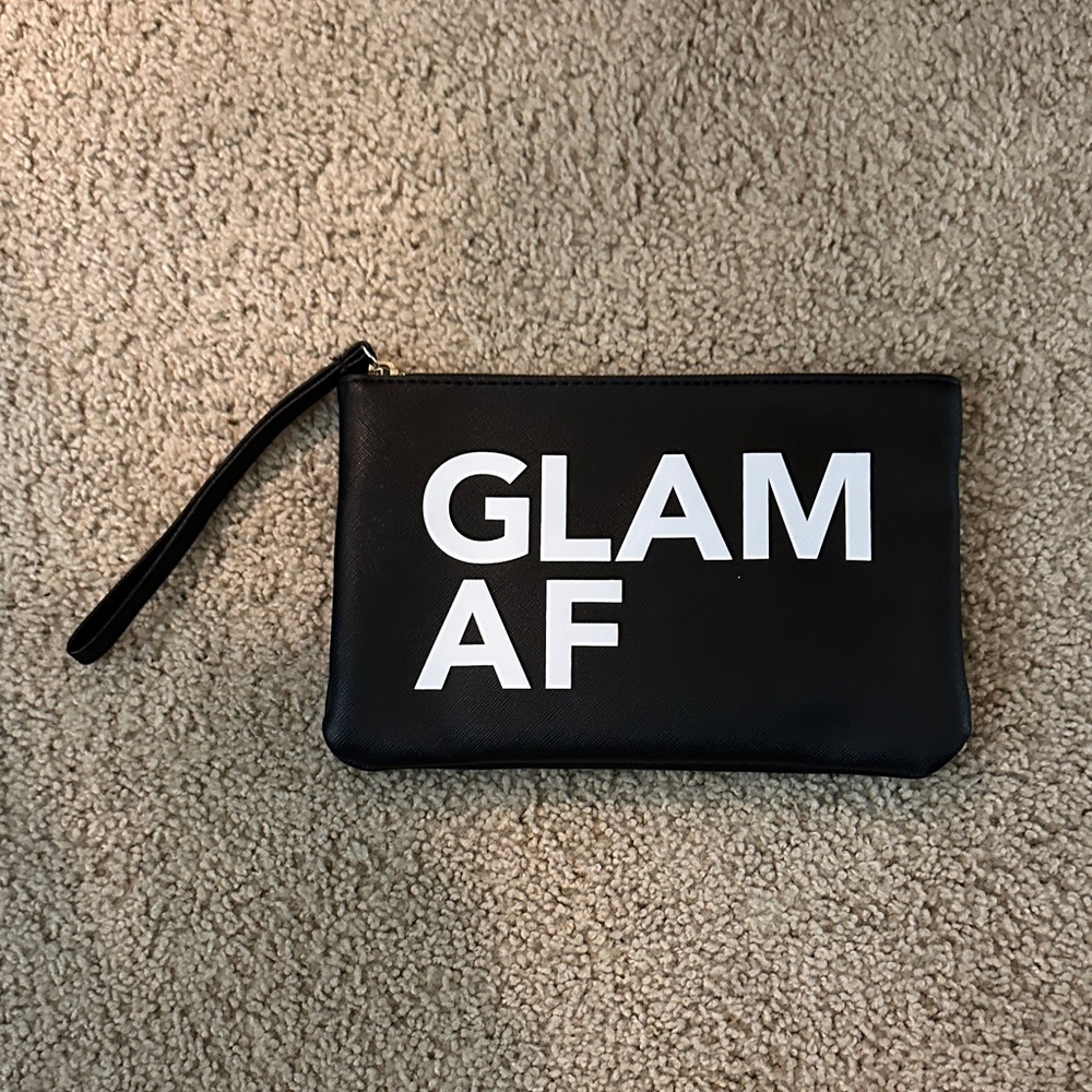 Sephora Black Glam AF Makeup Pouch w/ phone charger power bank